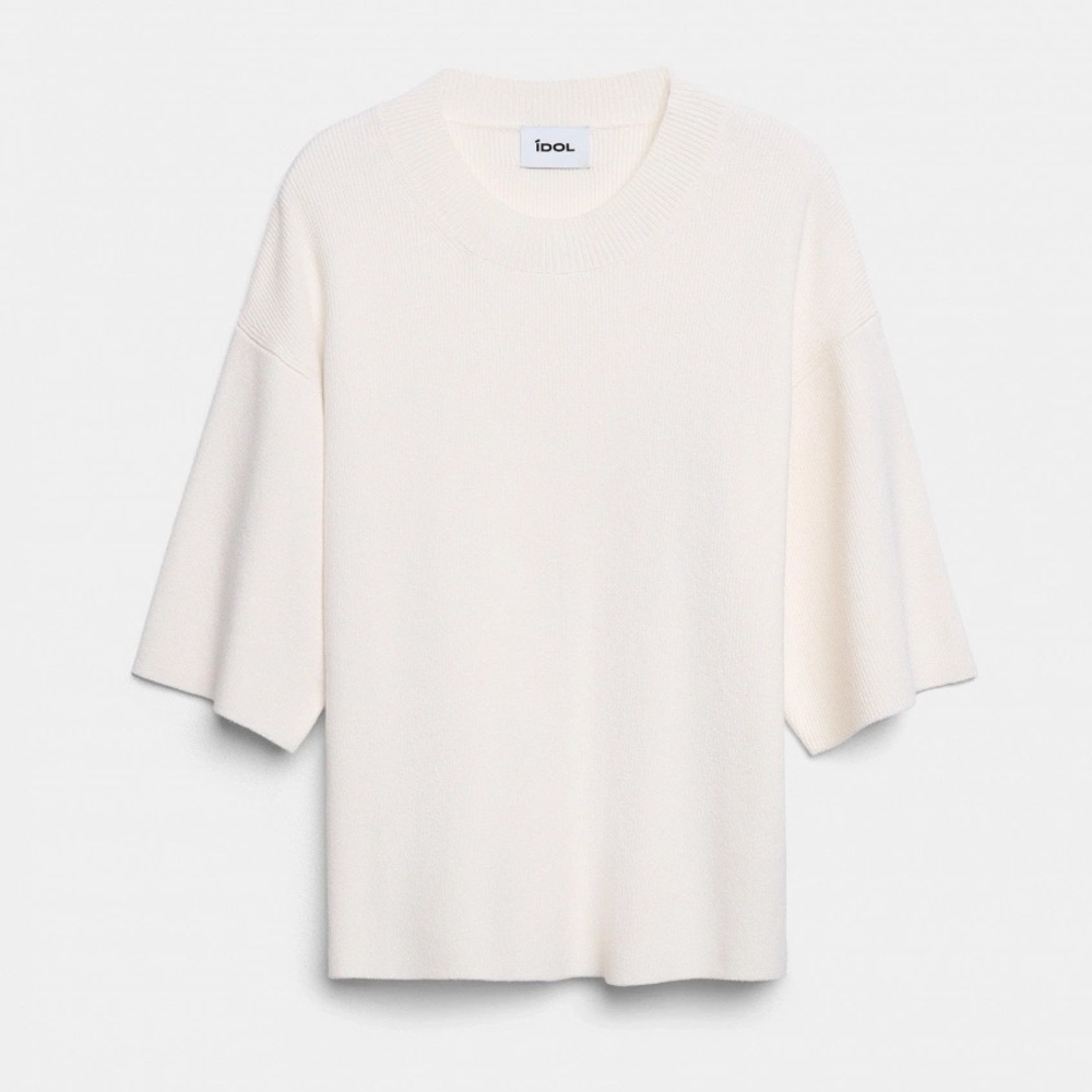 Women's White Long Sleeve Top